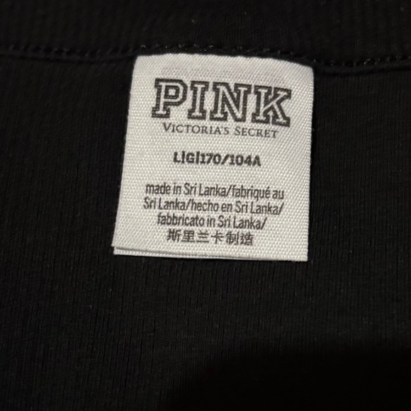 PINK Victoria’s Secret Ribbed Long-Sleeve Crop Top - Picture 3 of 3